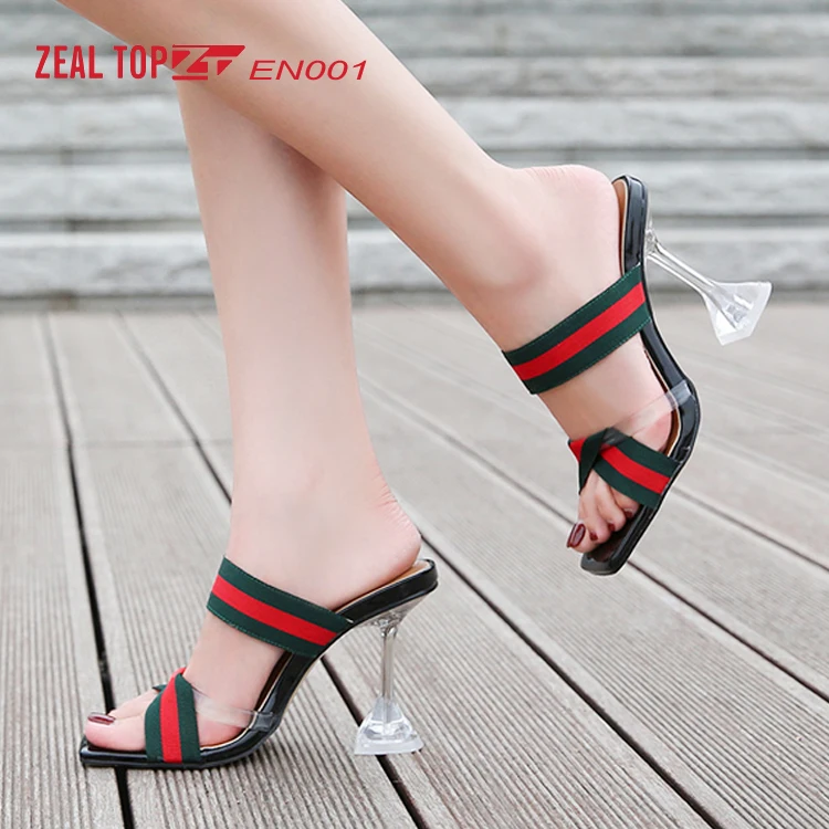 

New casual Summer open toe high quality fast delivery ladies platform pu lightweight black wedge 70mm high heel sandals women