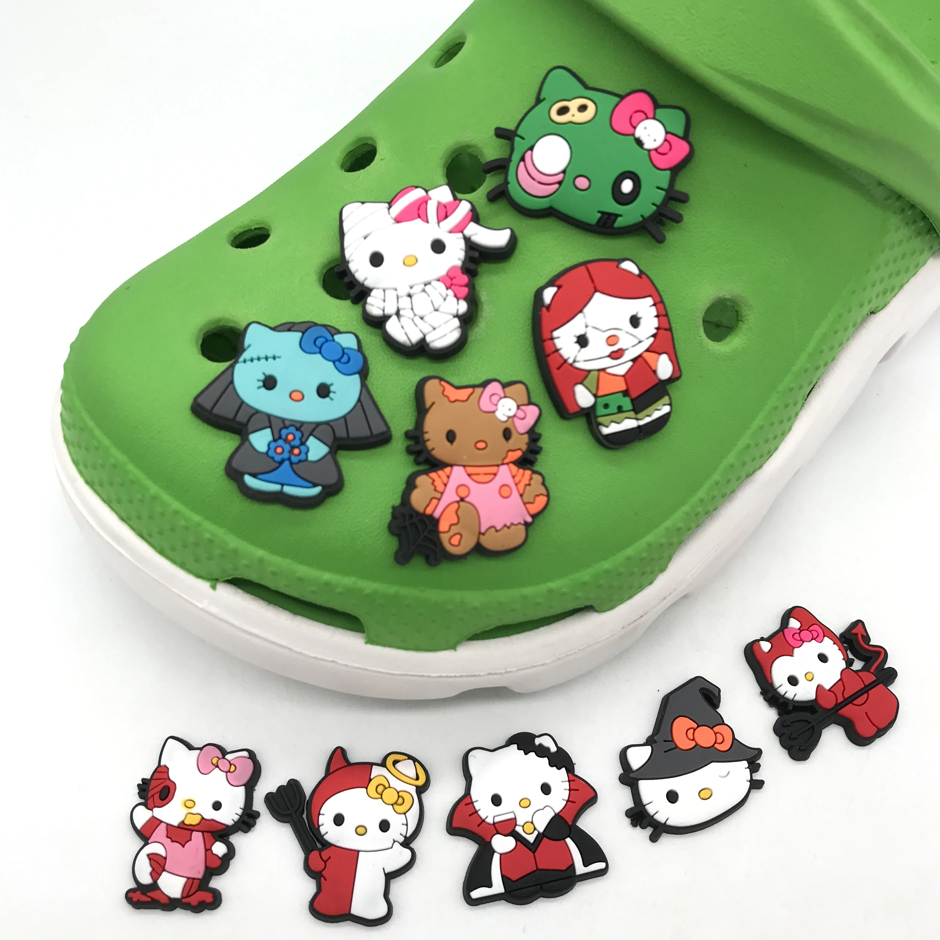 

2022 New Arrivals Anime Shoes Decoration Charms Soft PVC Shoe Charms For Croc luxury charms, Picture