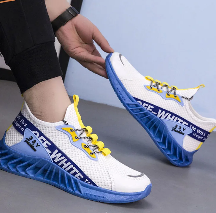 

Sports Shoes Summer Breathable New Running Solid Color Wholesale Men's Latest Design Fashion Sneakers Casual Sport Shoe