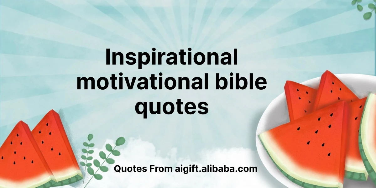 inspirational motivational bible quotes