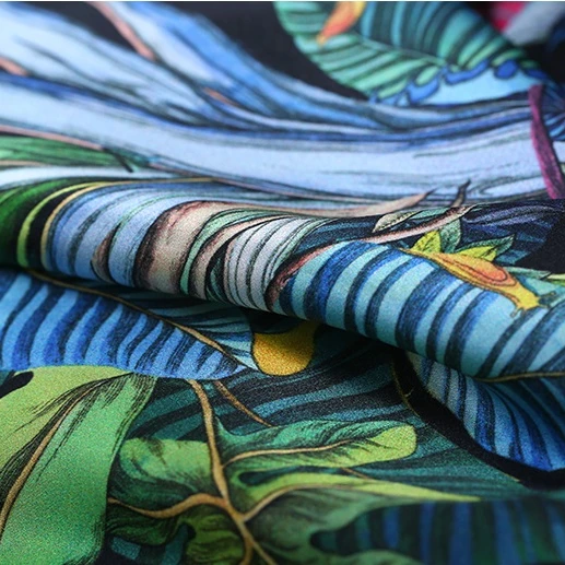 
Custom made digital printing charmeuse silk 100% luxury silk satin fabric textiles pure silk fabric 