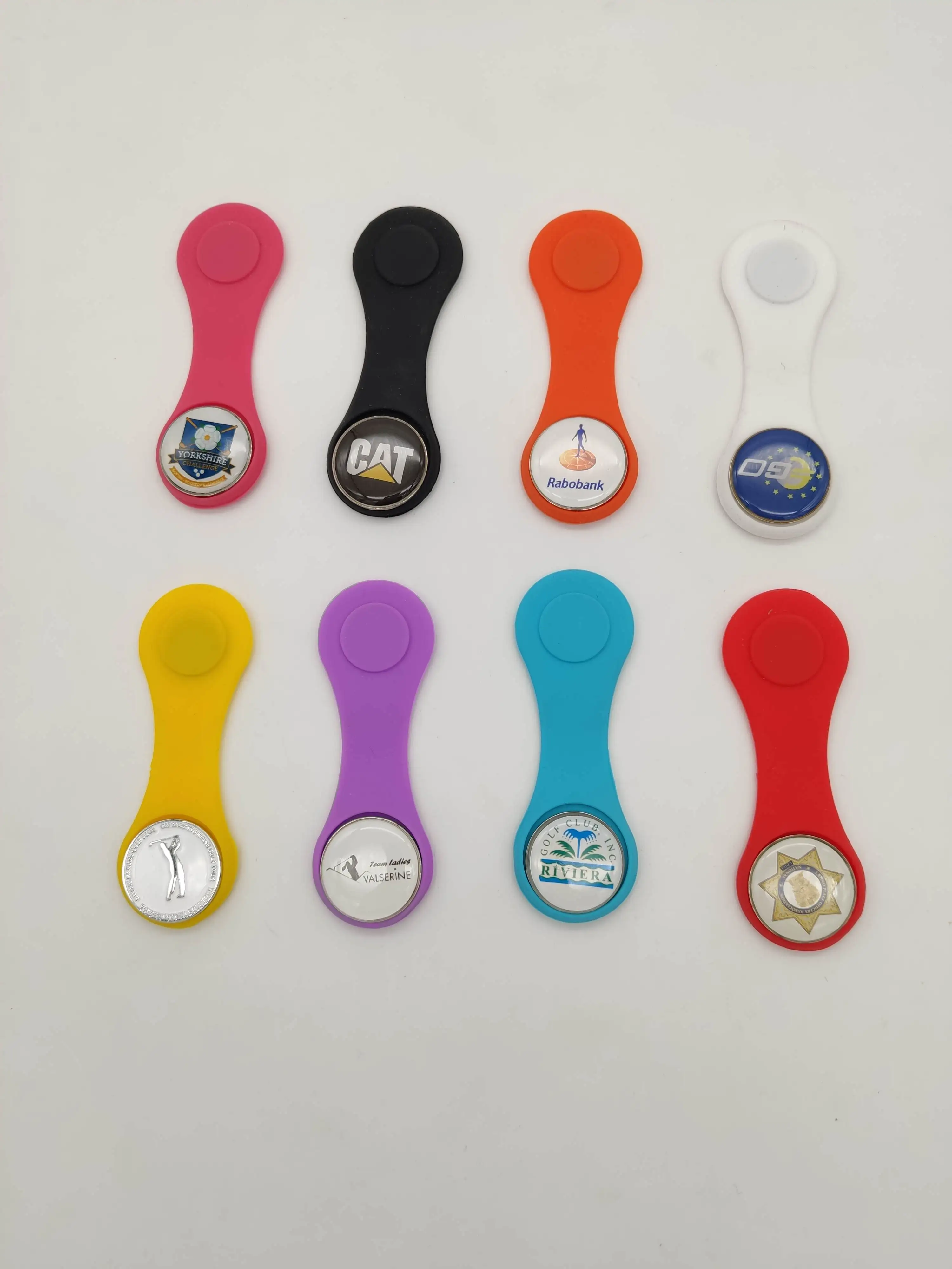Silicone Golf Hat Clip With Customized Removable Ball Marker