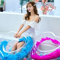 

Romantic Feather Folding Adult Swim Ring Inflatable Buoy Adult Inflatable Swim Ring