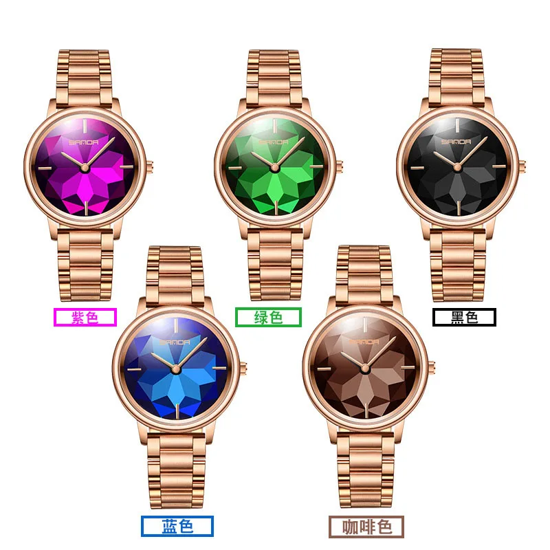 

Explosive waterproof fashion trend quartz steel belt Korean female watch