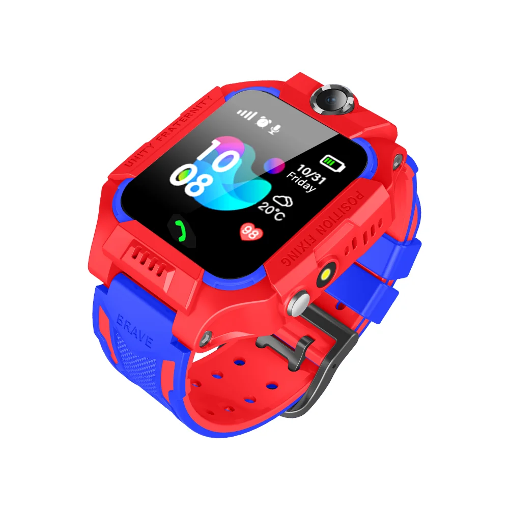 

New version Waterproof kid smartwatch E12 LBS position smartwatch android waterproof, Purle/green/red