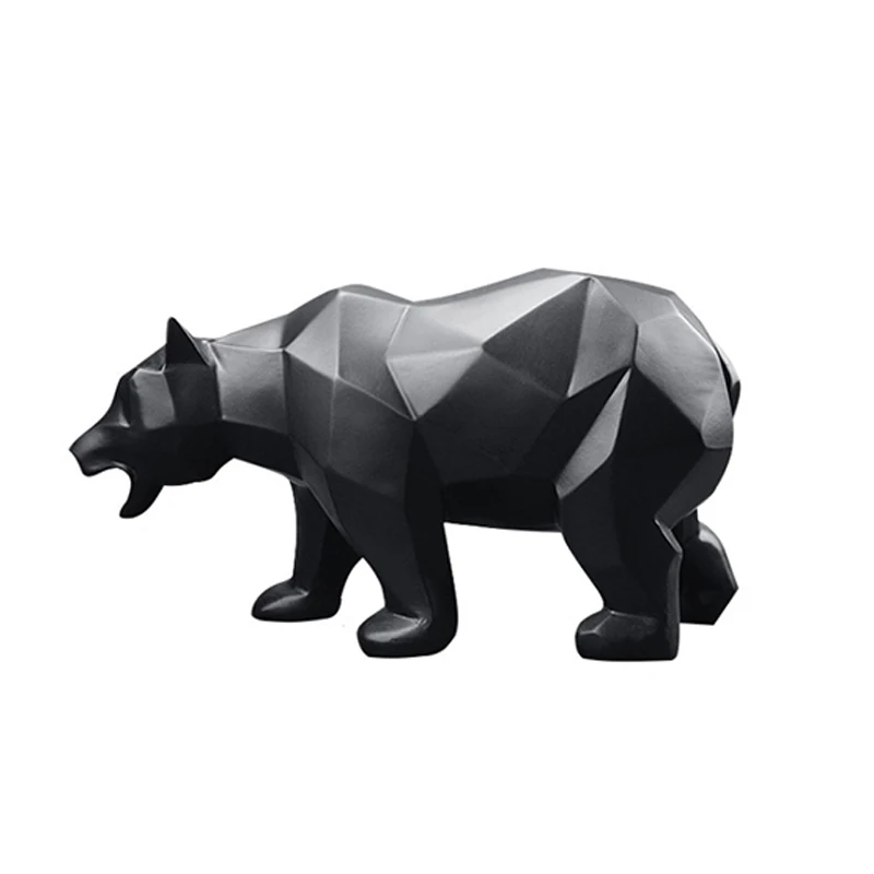 

Custom High quality European Nordic Block Bear Resin Craft Gift Ornaments Creative Home For Decoration, As the pictures, based on pantone color