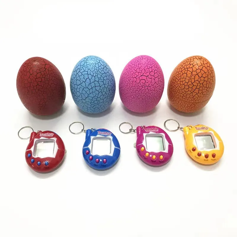 

Hot sell cute Broken Egg Tumbler Dinosaur Egg Multi-colors Game Toy Tamagotchis Digital Electronic E-Pet Christmas Gift Game