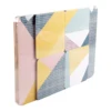 custom printed decorative wooden table mats , coaster with cork backed