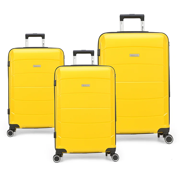 

Hot Selling Fashion Four Color Pp Travel Outdoor Hotel Carryon Spinner Trolley Suitcases Luggage