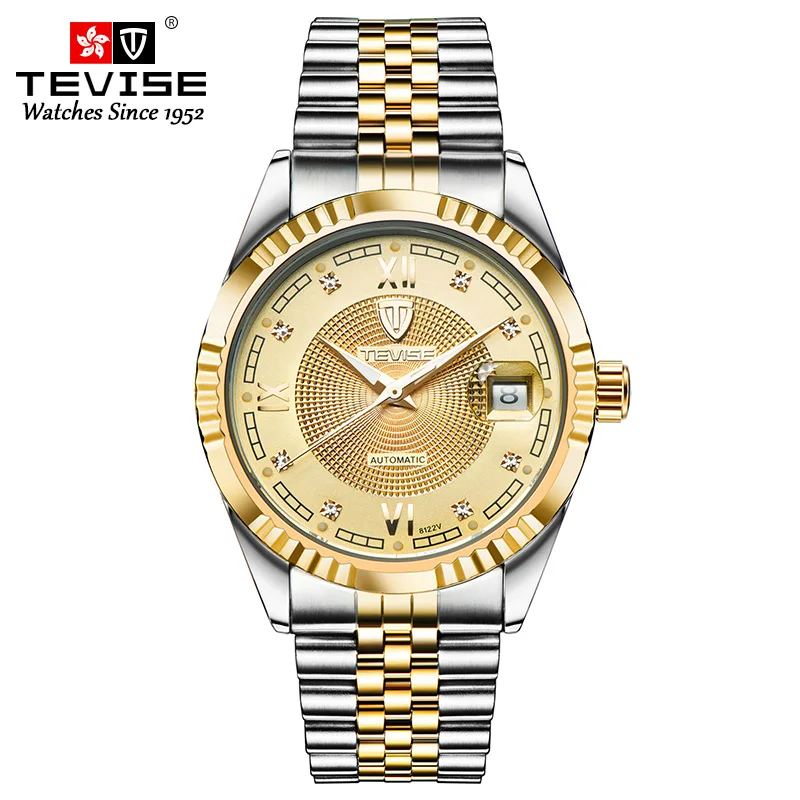 

Hot Sales Men Stainless Steel Mechanical Wristwatch 3ATM Water Resistant Luminous Watches Luxury Automatic Watch, Optional