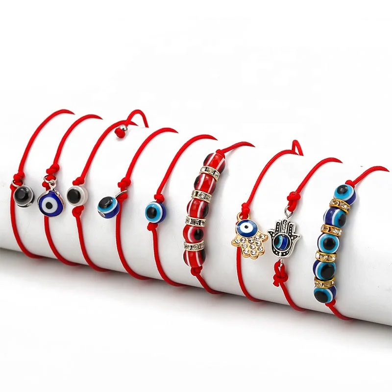 Red Rope Braided Bracelet Evi