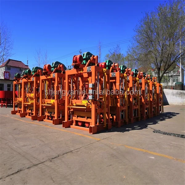 blockb まとめ売り Shengya QTJ4-40 Paver Block Brick Making Machine for Kenya