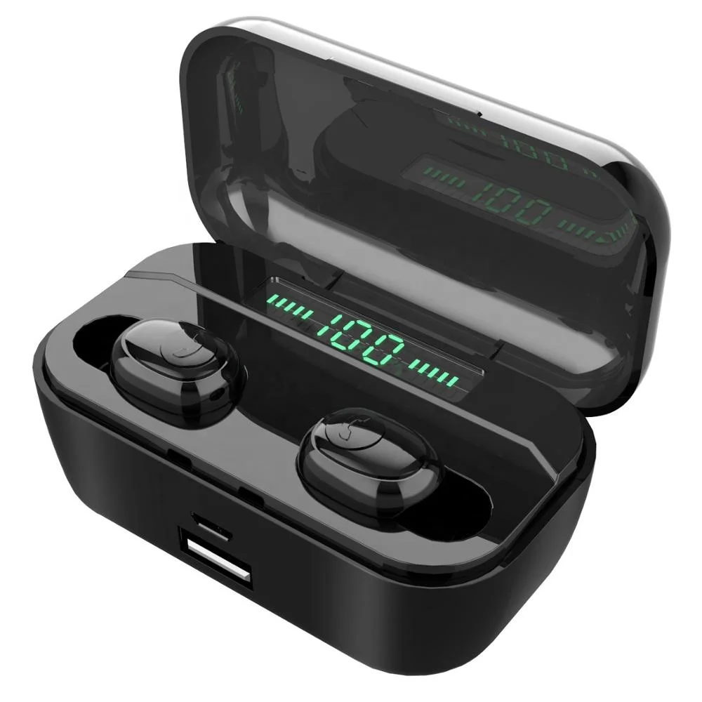 Waterproof Earphone TWS G6S wireless Bluetooth earbuds with wireless charging function
