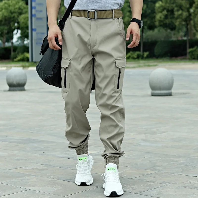 

Free Shipping Outdoor Tactical Pants Male Spring Autumn Army Fan Training Pants Multi Pocket Hiking Sport Military Cargo Pants