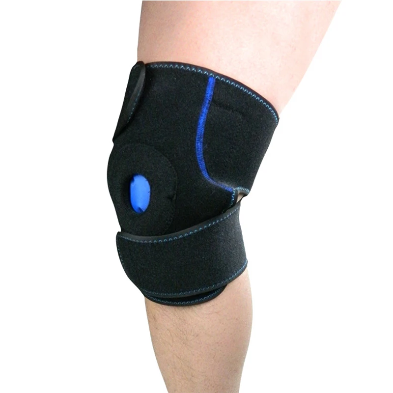 

High Quality Ice Gel Pack Knee Wrap Hot Cold Therapy Knee Brace, Black