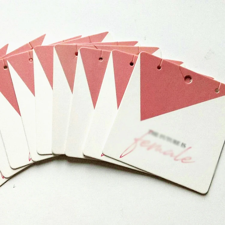 

Custom necklace card holder thick paper jewelry display card