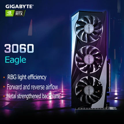 

in stock wholesale GIGABYTE GeForce RTX 3060 Ti non lhr Gaming OC PRO 3X WINDFORCE Fans 8GB 256-bit GDDR6 3060Ti Graphics card