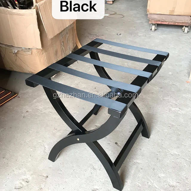 
Classic Mahogany Folding Luggage Stand for Hotel Room / Wooden Luggage Racks 