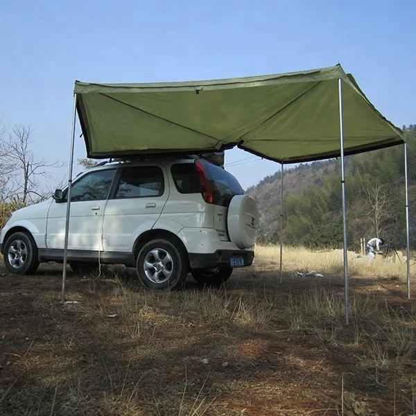 

I 4x4 Retractable Camping Sunproof Waterproof 270 Degree Car Bat Fox Wing Batwing Foxwing Side Awning Tent with Cloth Room