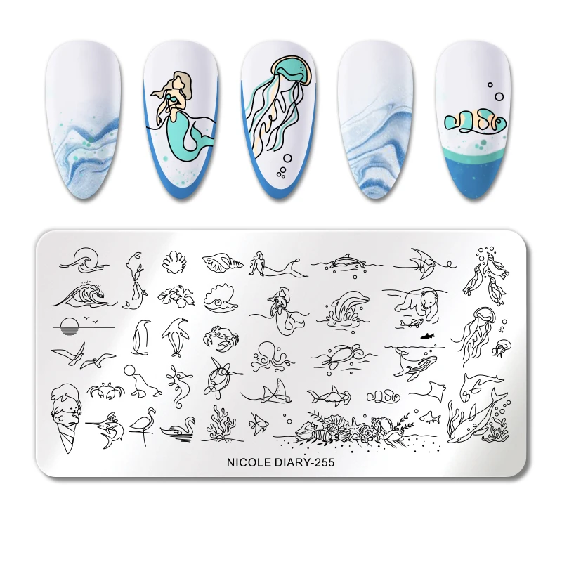 

NICOLE DIARY Nail Art Stamping Tool Manicuring Design