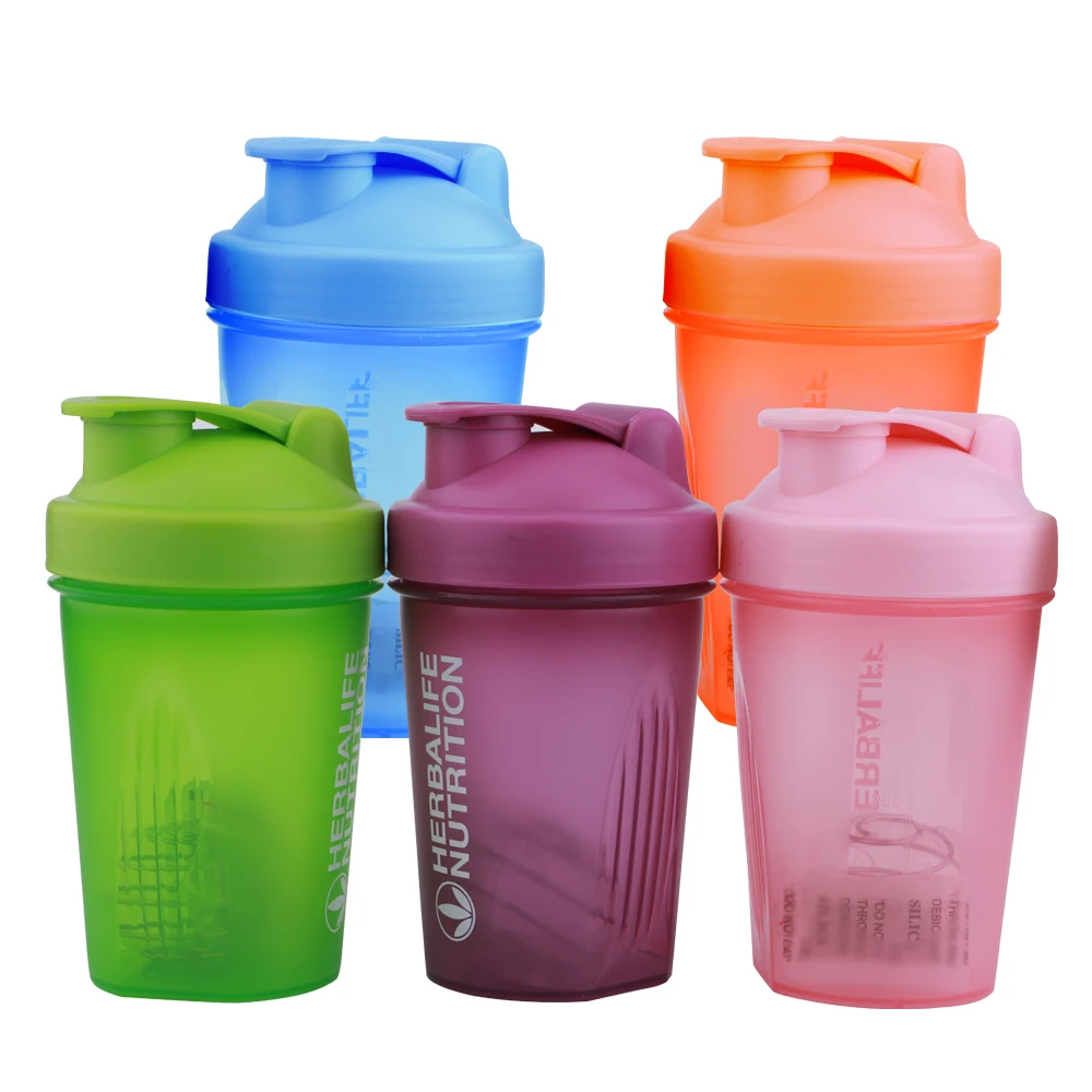 

400ml Custom Logo Eco Friendly BPA Free Plastic Water Bottle Gym Sport Protein Shaker Cups, Customerized