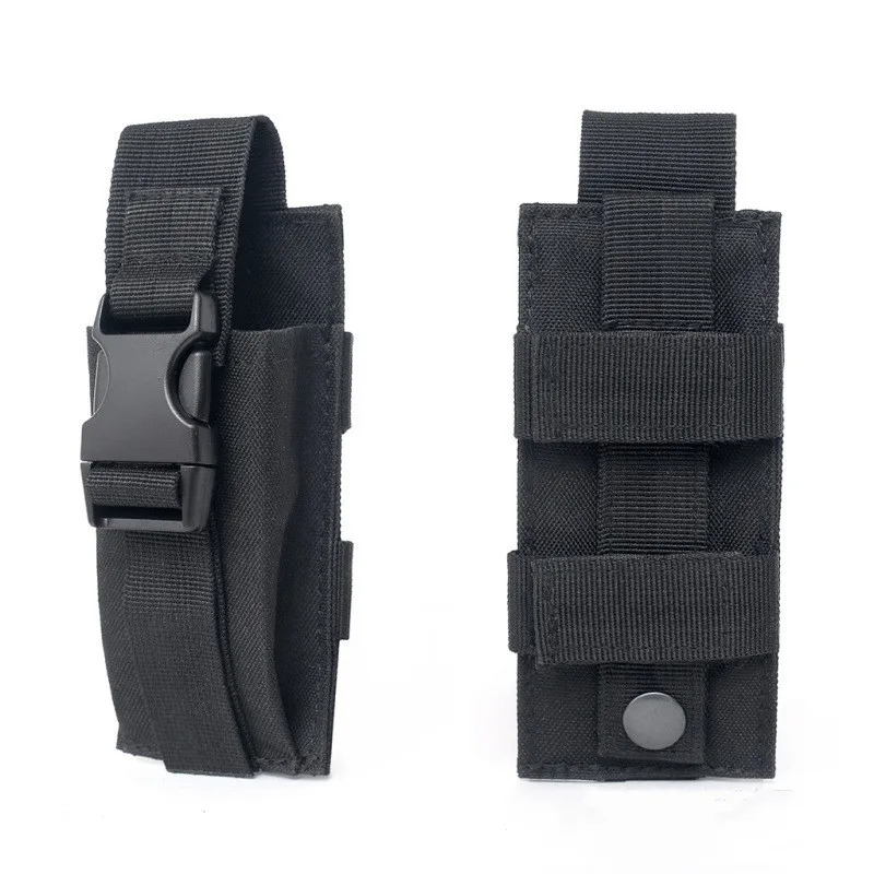 

Hunting Tactical Molle Single Pistol Mag Army Magazine Pouch for Flashlight Tool Knife Sheath Cartridge Clip Holster Belt Holder