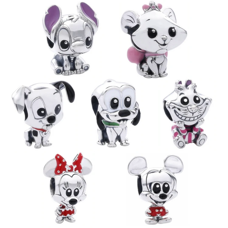 

Cute charm wholesale sterling silver cartoon character pendant for diy jewelry making