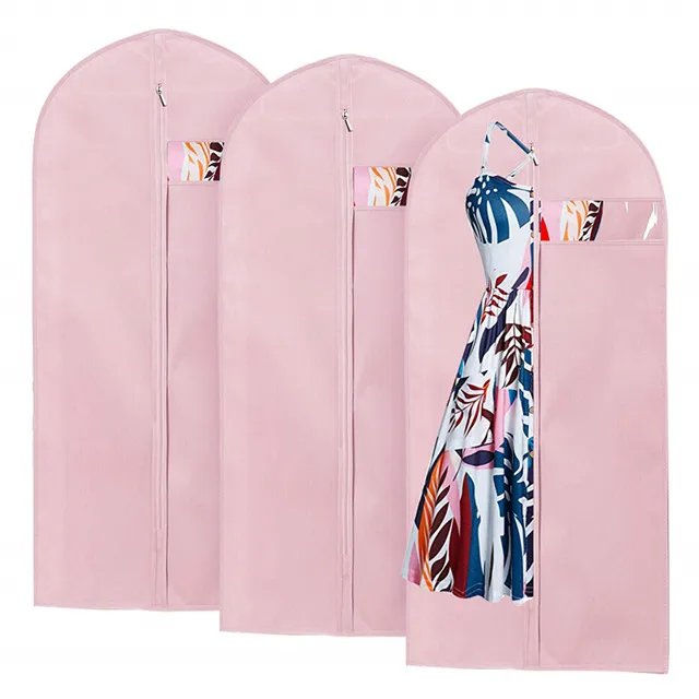 

Home Dress Clothes Garment Suit Cover Case Dustproof Storage Bags, Green,white,black,blue or customized.