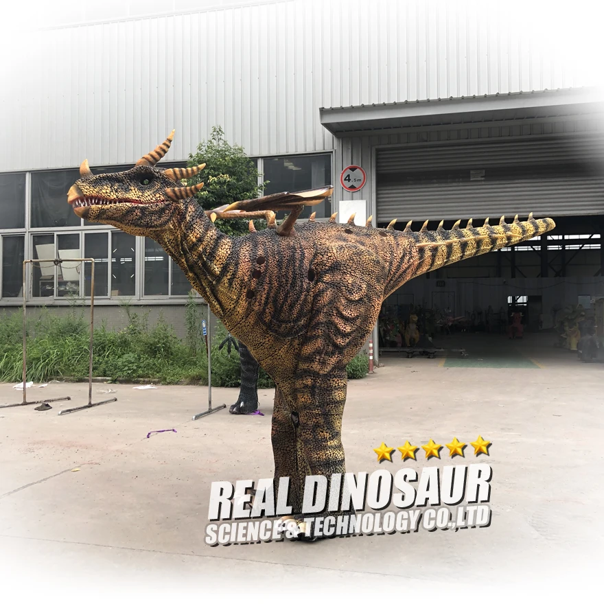 

Manual Operated Walking Dinosaur Costume Dragon model