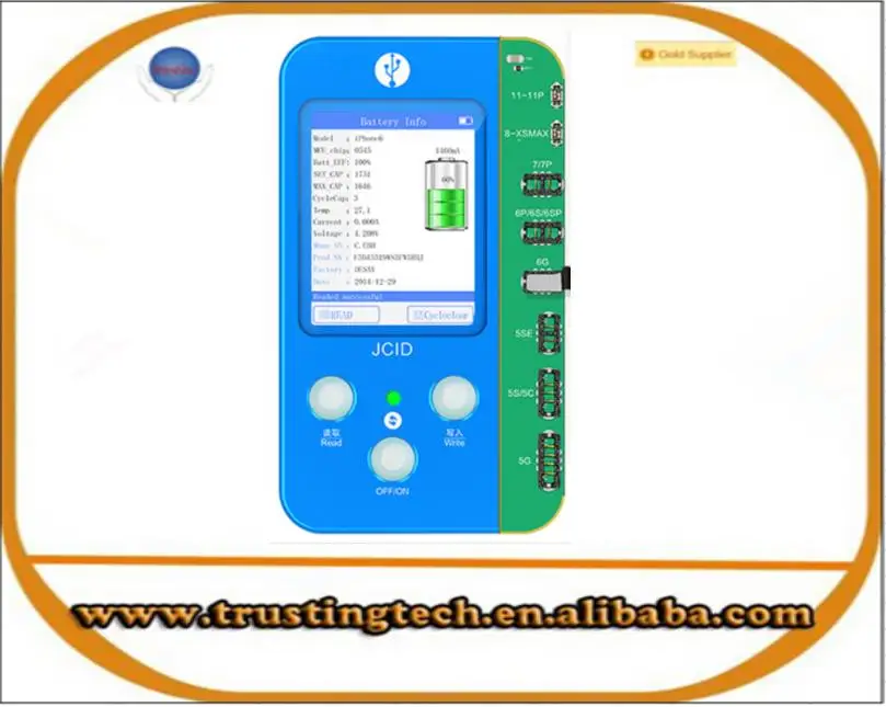 

JC V1S forIPHONE 7 8 8P X 11 12 Photosensitive Original Color Touch shock Battery Fingerprint SN Programmer Dot Matrix X-11 max