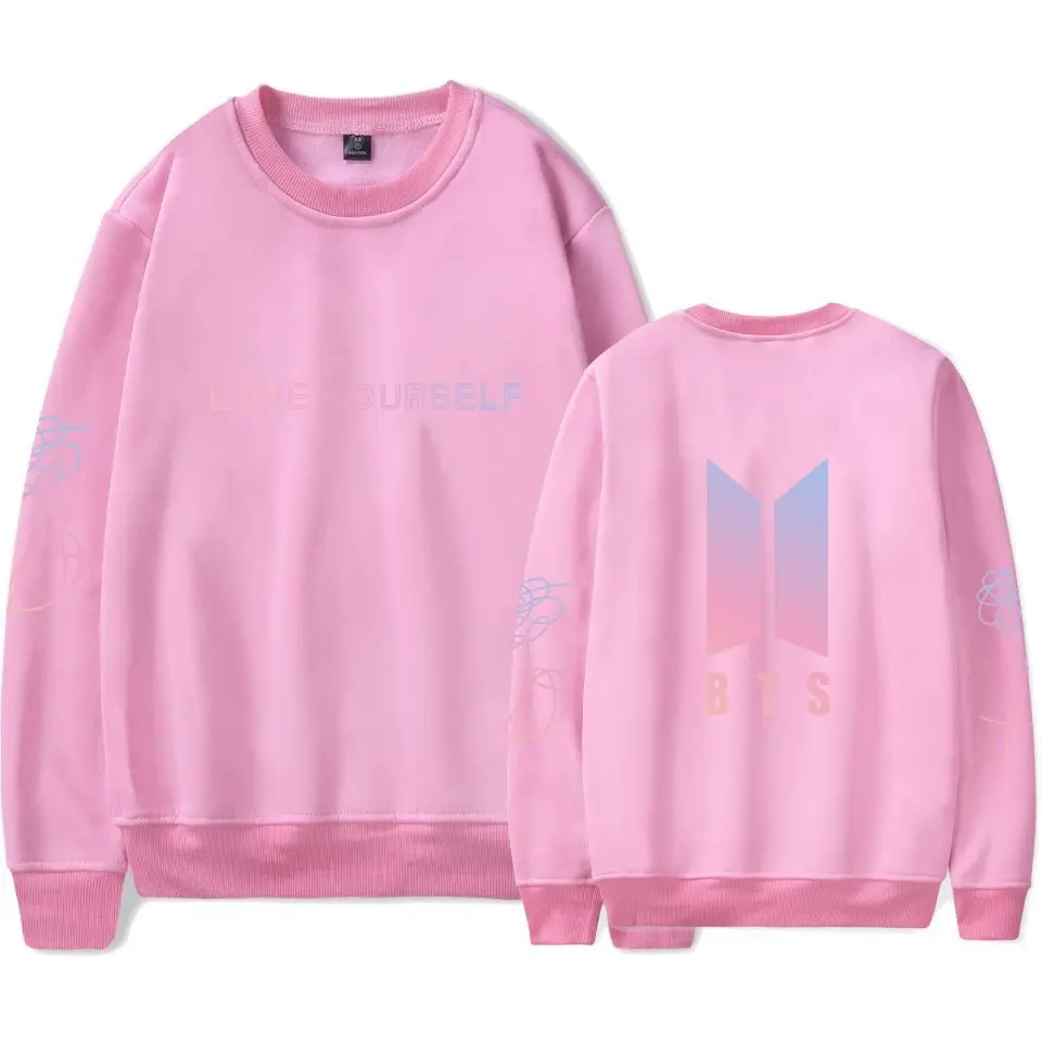 

Sweatshirt Women Fashion Hip-Hop Female Fans Hoodie Sweatshirt Bangtan Boys New Album Love Yourself Sweatshirt
