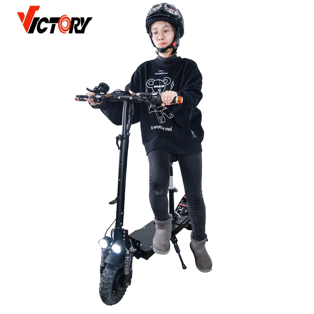 

Factory Directly Supply off-road scooter dual motor 2400W 52v Escooter Electric Scooter, Black