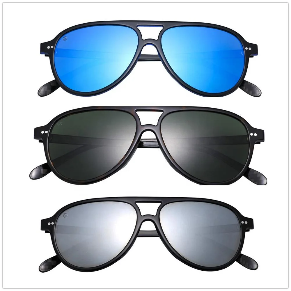 

Fashional pilot sunglasses acetate with carbon fiber quality polarized sunglasses