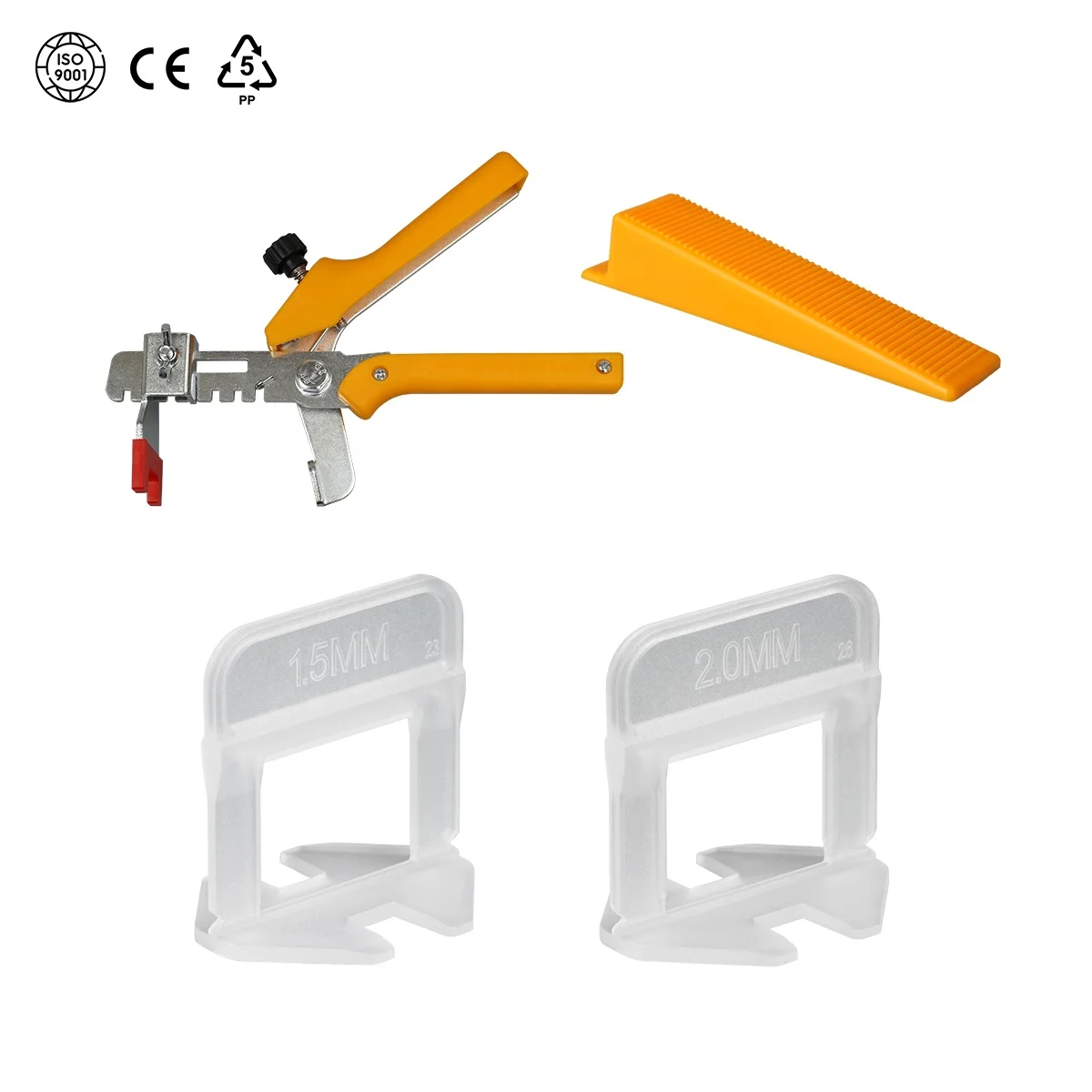 

2023 New 1mm/1.5mm/2mm/3mm Hot Sale Tile Leveling System Clips Wedges Tile Accessories Tools Tile Spacers for Floor and Wall