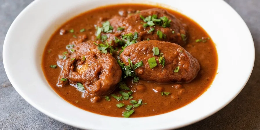 Finished chicken mole dish