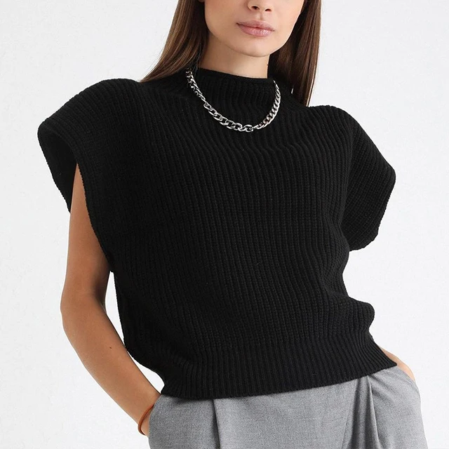 

2021 Summer Ladies Short Sleeve Jumper Knitted Solid Knitwear Women Loose Turtle Neck Sweater, Customized color