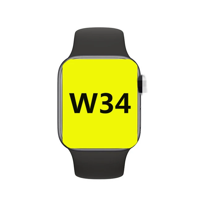 

W34 smart watch 44mm Heart rate monitoring sports smartwatch for iphone12 max pro, White