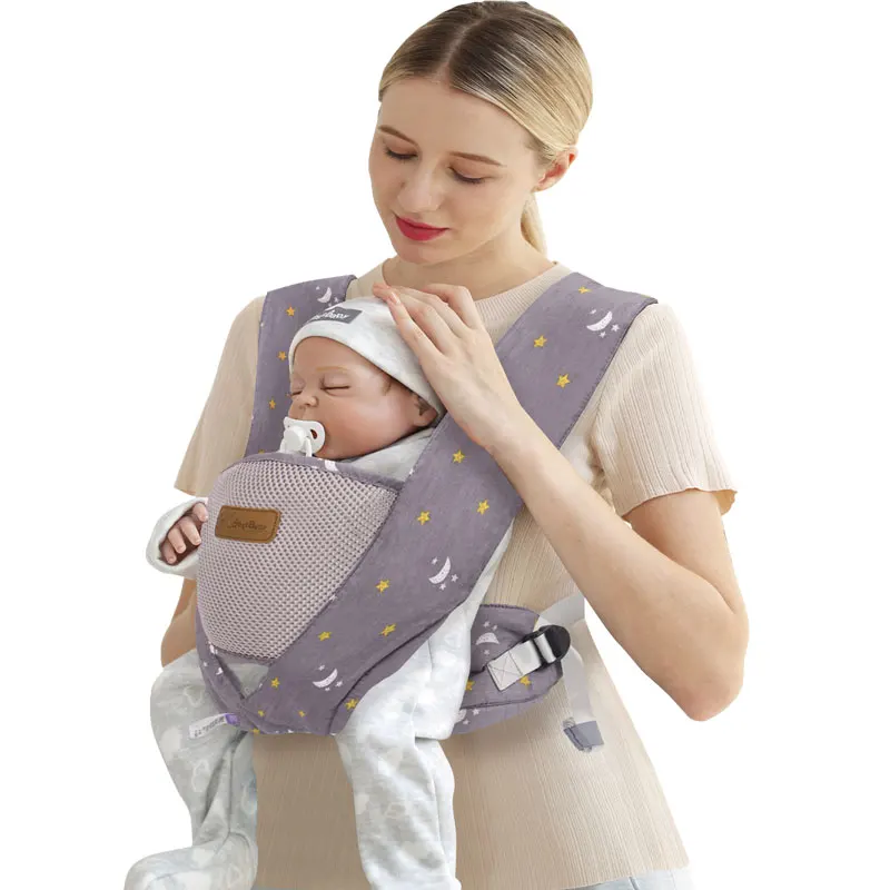

Wholesale 3 in 1 breathable ergonomic New design baby shoulder carrier for infant, Green, grey, light white