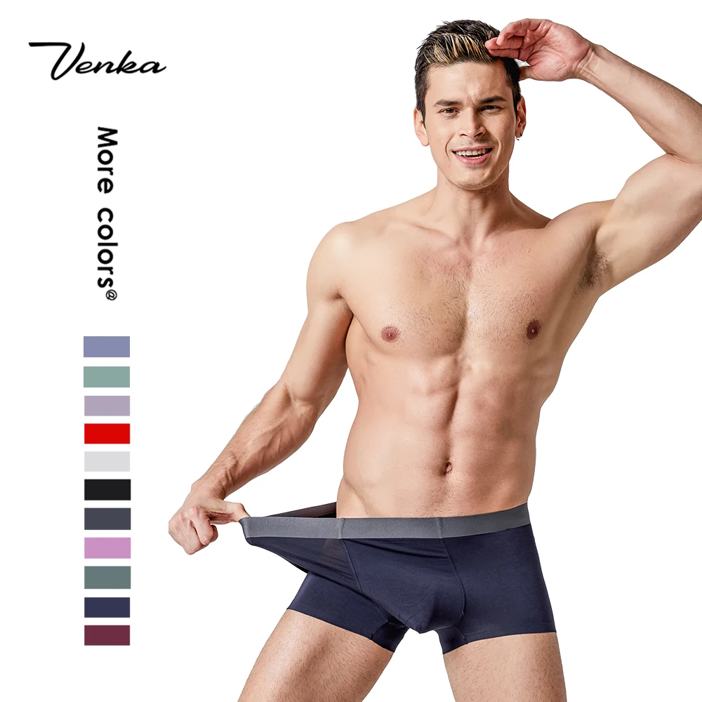 

Wholesale Adult Mid Wist Men's Briefs & Boxers Seamless Sexy Underwear for Boys 50S Breathable Boy shorts Underwear, Black,red,gray,purple,etc