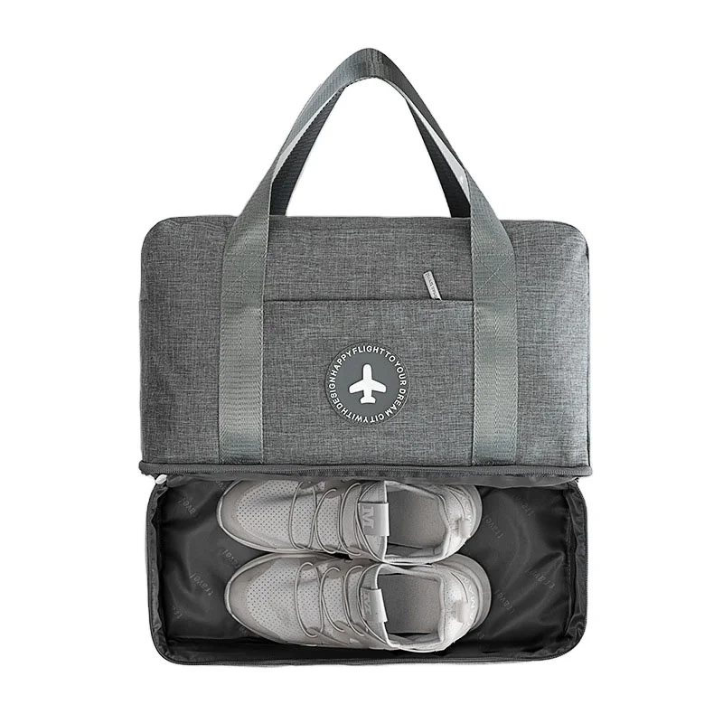 

Low MOQ multi-functional travel bag sneaker duffle bag with shoe compartment