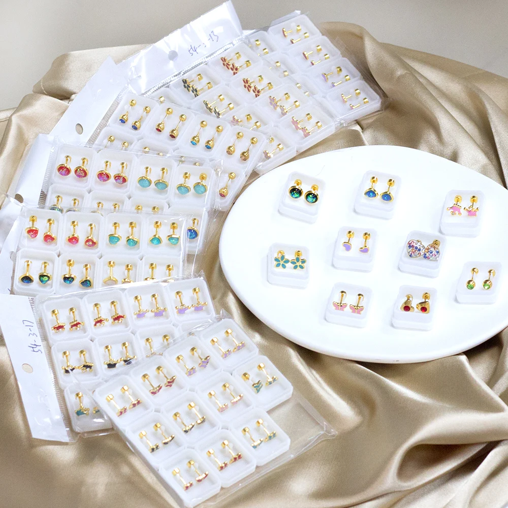 

New Arrival High Quality Fashion Jewelry Hoop Earring Stainless Steel Bride Wedding Stud Earring, Gold/silver available
