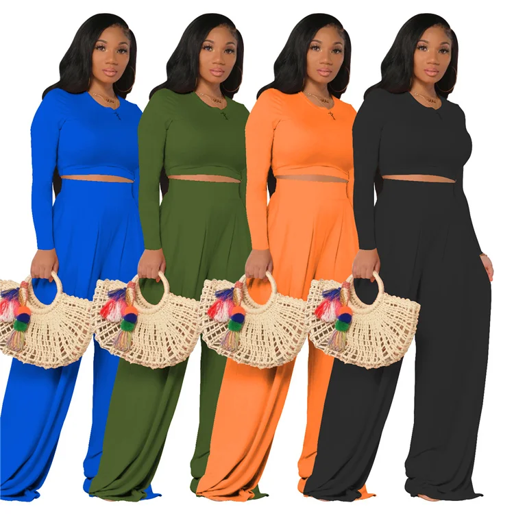 

Autumn 2 piece trousers Women's long two piece suit Long Sleeve Sets Clothing