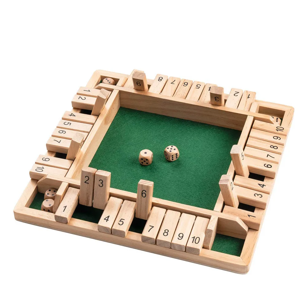 

Shut the box board game 2 Players and Up Wager Game wooden board game manufacture Mathematics training gift for kids