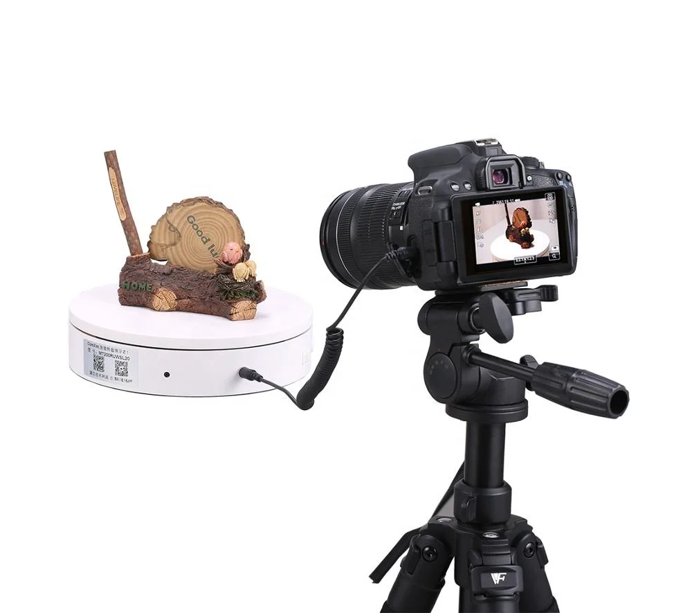 
ComXim 32cm WIFI,USB,Support Synchronous Shutter & Secondary Development Electric Rotating Turntable for Photography Display 