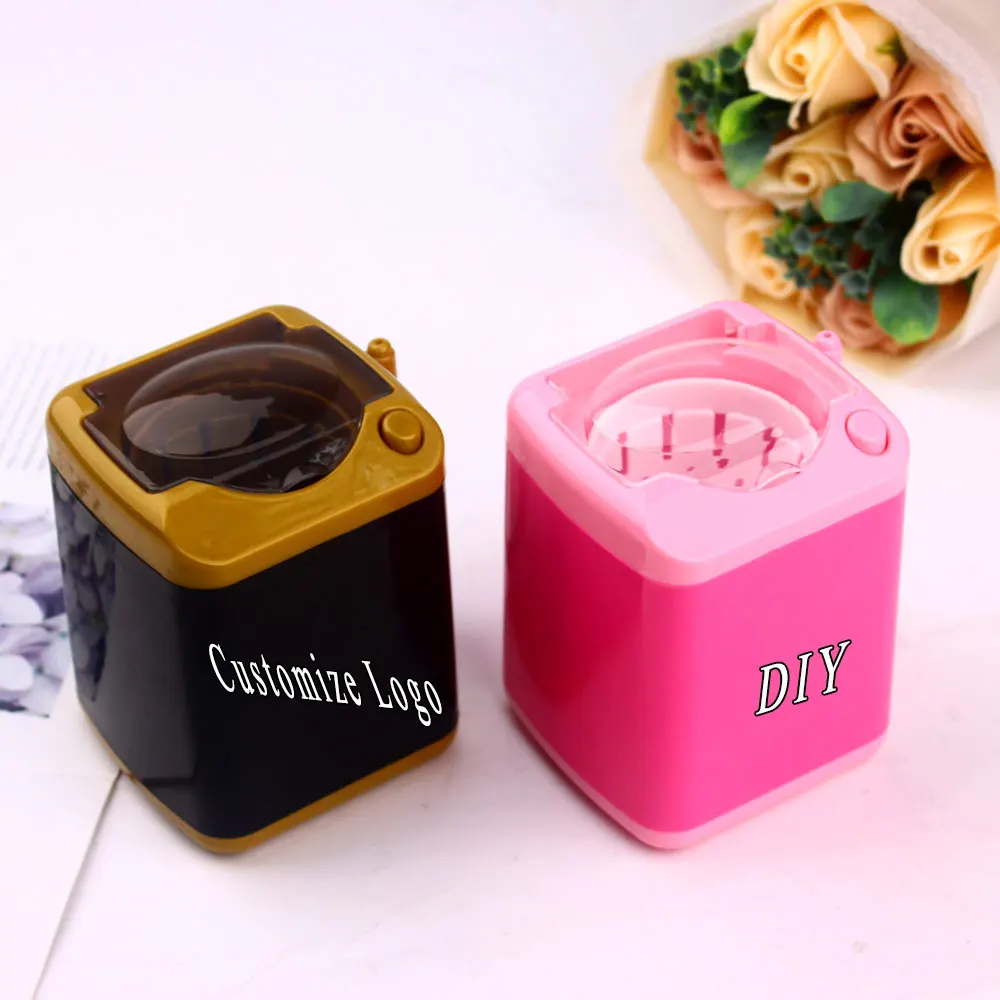 

Logo Eyelash Washing Machine Oem Free Sample Makeup Tools 2020 Hot Selling, Black, pink