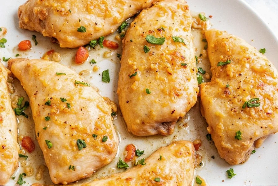 Chicken breast soaking in brine inside a plastic bag