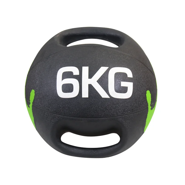 

New Style Double Handles Medicine Ball For Weightlifting Sports Double Handles Medicine Ball Dual Grip Rubber Medicine Balls, Customized