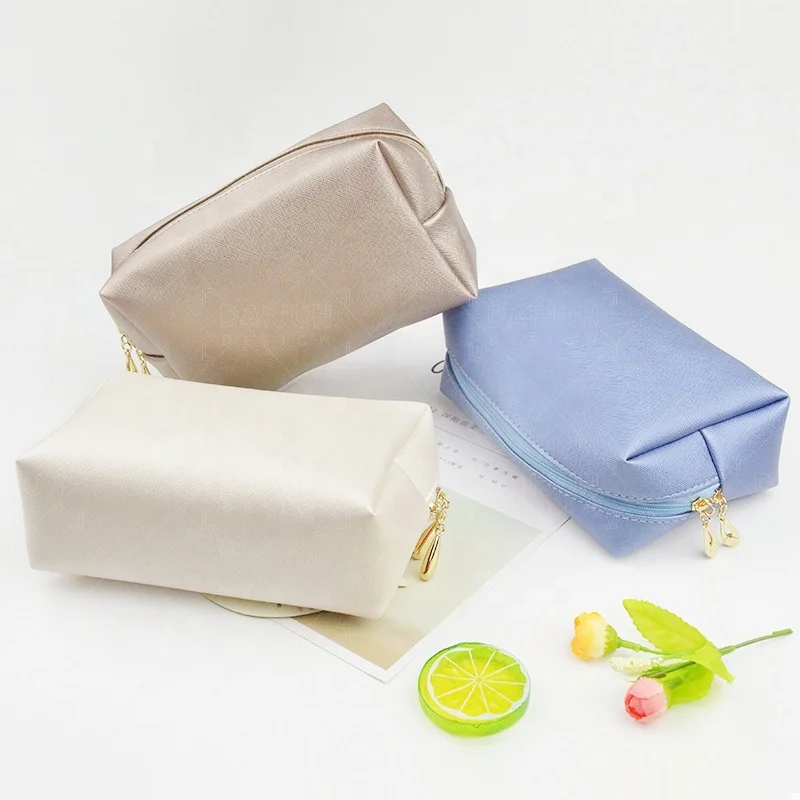 

Whosale blank pu leather beauty cosmetic case makeup organizer cosmetic pouch bag sac, Colorful