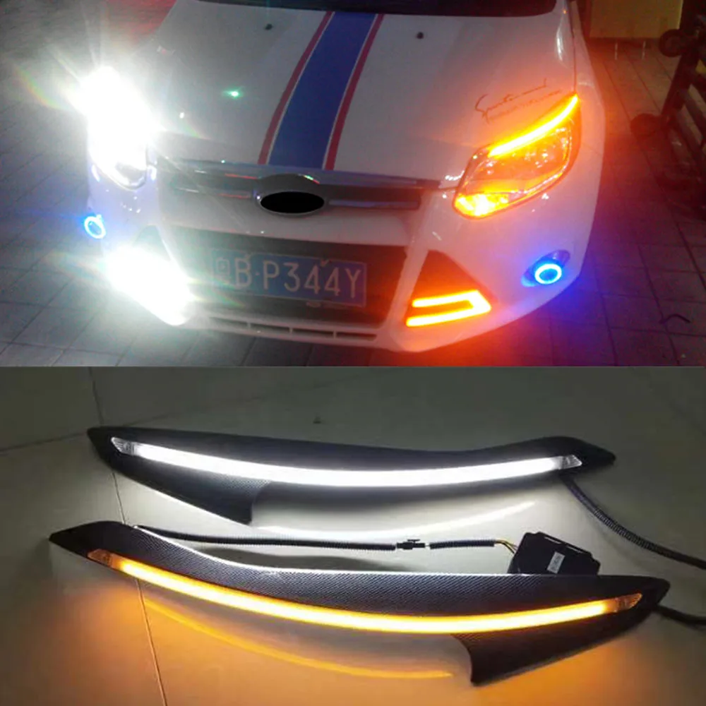 Led Daytime Running Lights Drl Auto Parts Assembly Case For Ford Focus