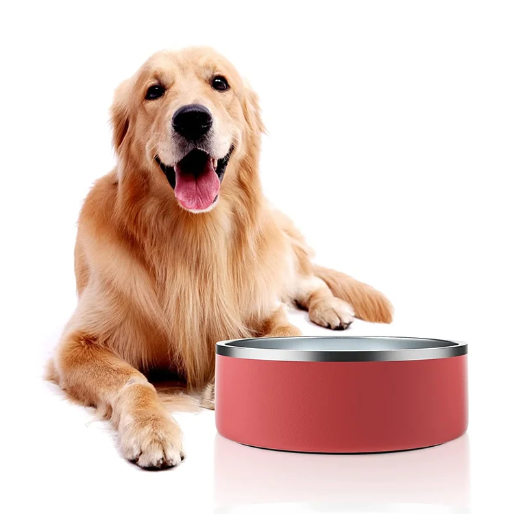 

2022 Custom design 32oz 64oz stainless steel dog cat pet food bowl dog bowl with custom slow feeder